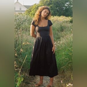 Christy Dawn Monica dress size small color is black/night